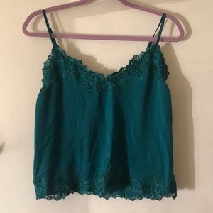 Deep tea colored tank top